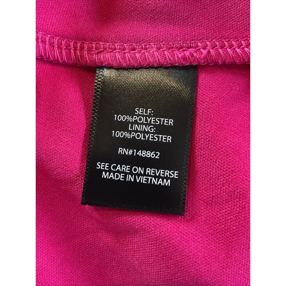 Torrid Plus Size‎ 3 Hot Pink Clip Dot Tropical Floral Mini Babydoll V Neck Dress - Picture 10 of 11